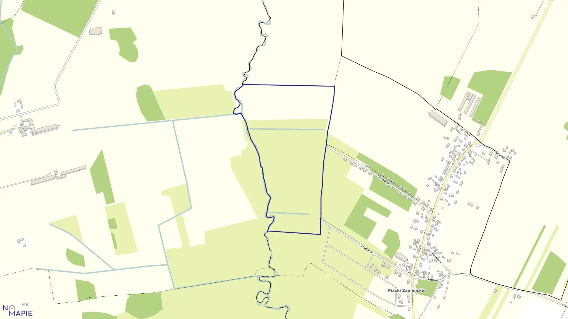 Mapa obrębu 2 w mieście Siedlce