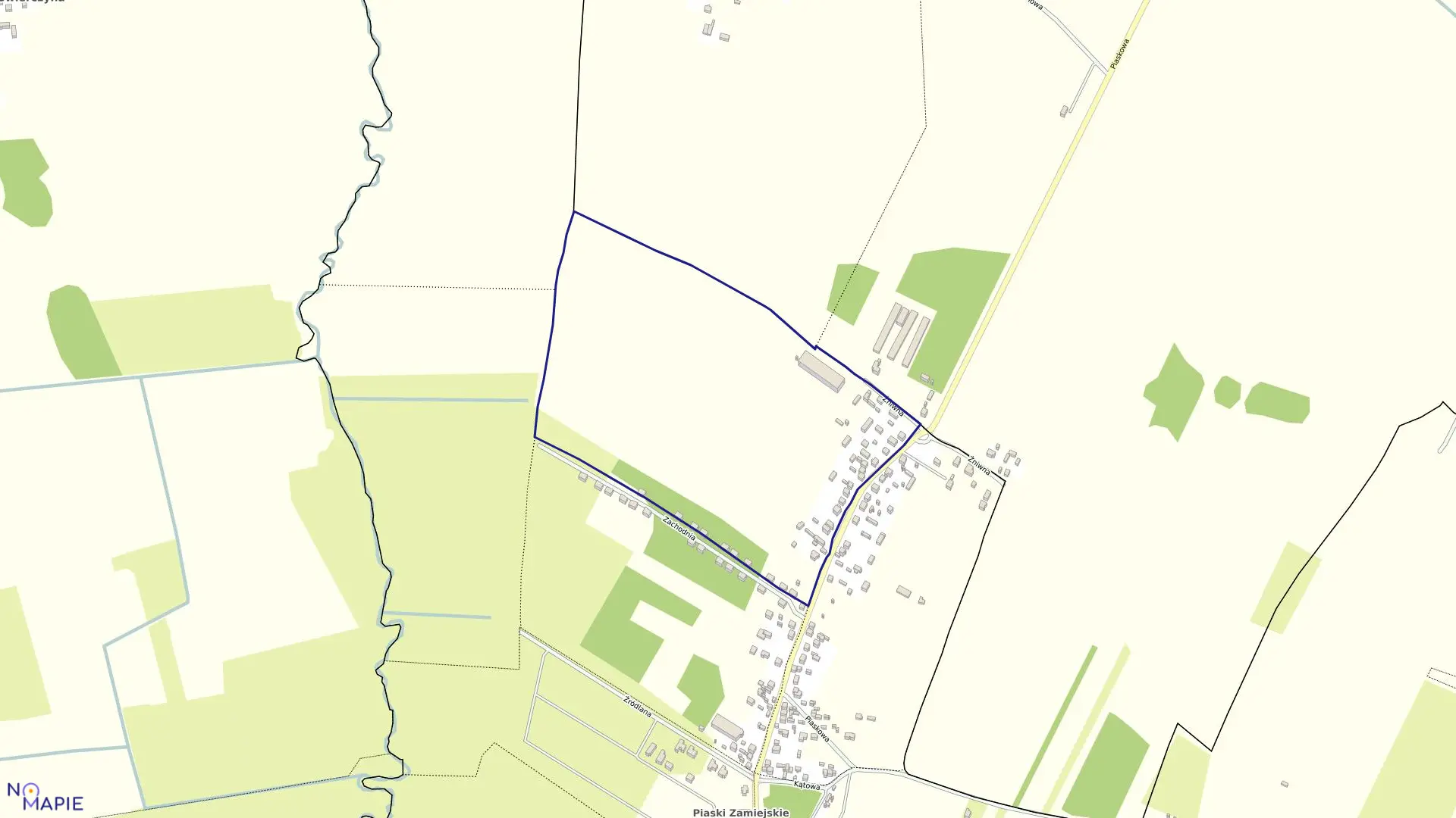 Mapa obrębu 3 w mieście Siedlce