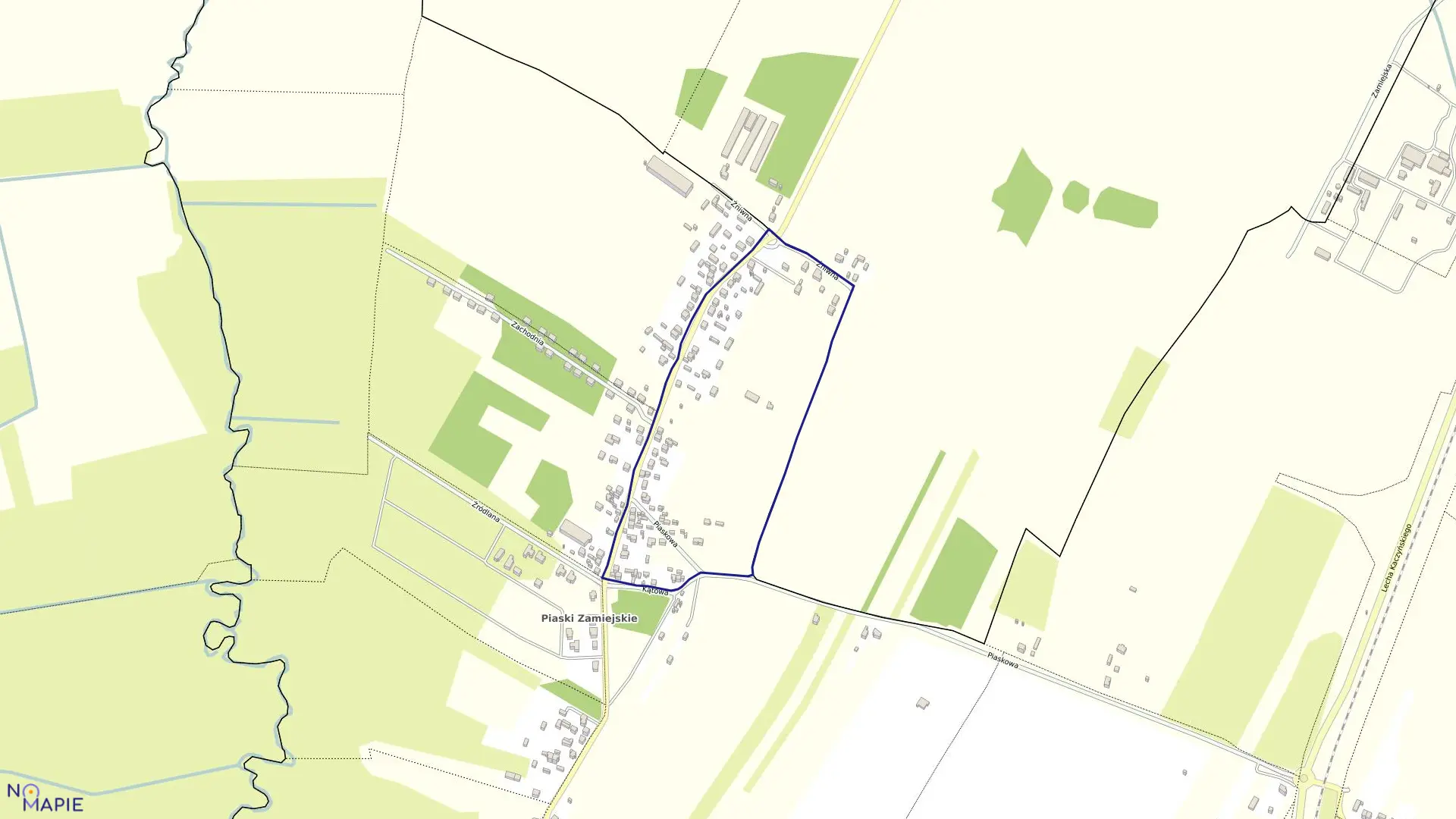 Mapa obrębu 4 w mieście Siedlce