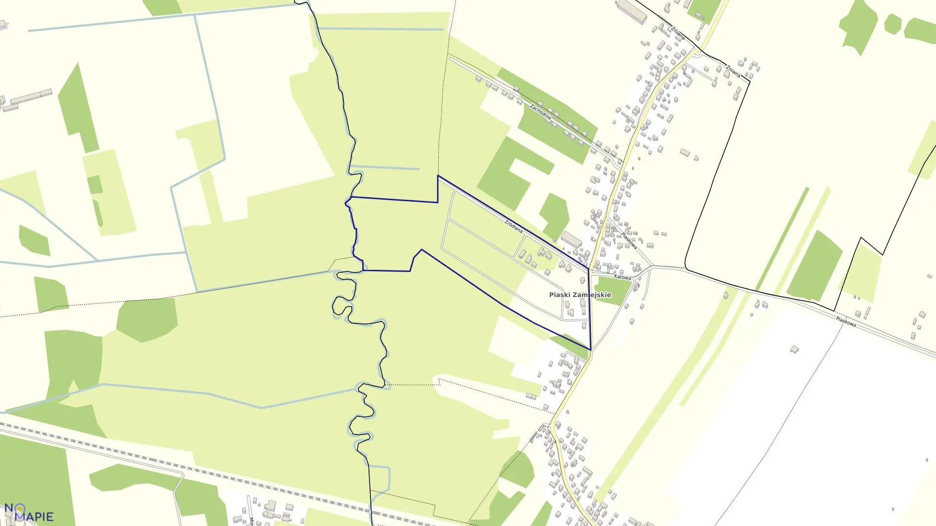 Mapa obrębu 6 w mieście Siedlce